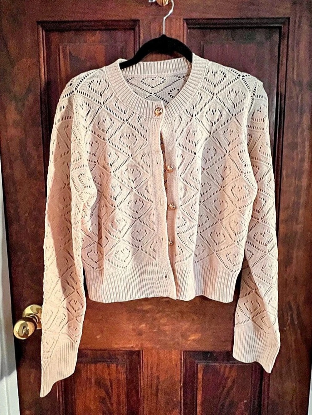 Women's Geometric Knit Cardigan Size Medium Like New